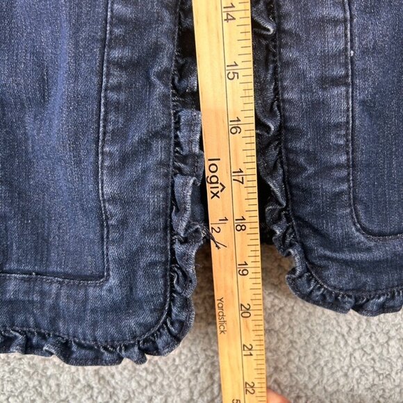 Chico's Denim Jacket Wome's Size 2 Blue Long Sleeves Pockets Jean - Picture 8 of 10